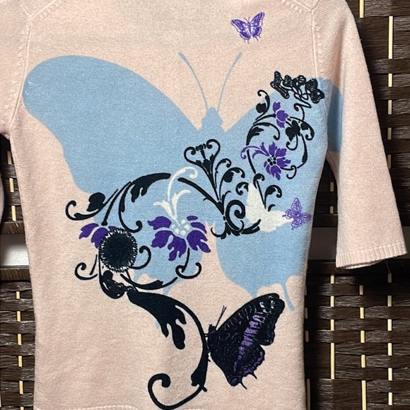 Pink Cardigan Sweater - Picture 4 of 7